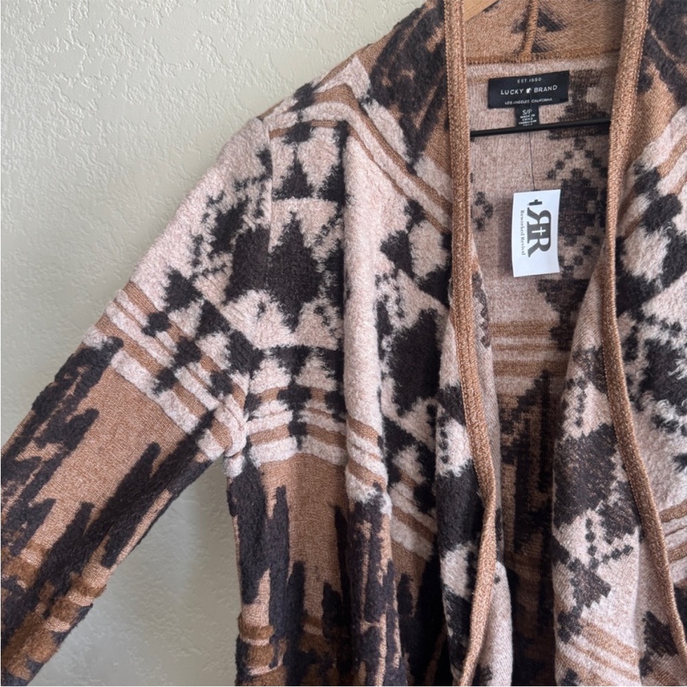 Lucky Brand • Southwestern Open Front Cardigan - Picture 7 of 9